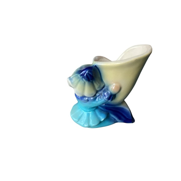 Shawnee Pixie Planter Pottery Ceramic Elf Fairy Tulip Flower - Picture 5 of 8